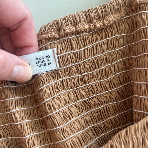 Faithfull the Brand Tan Maxi Dress with Puff Sleeves - Picture 5 of 5